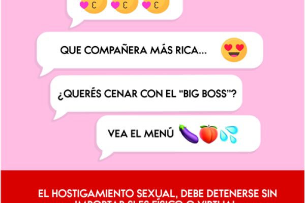 Imagen sobre campaña de hostigamiento sexual