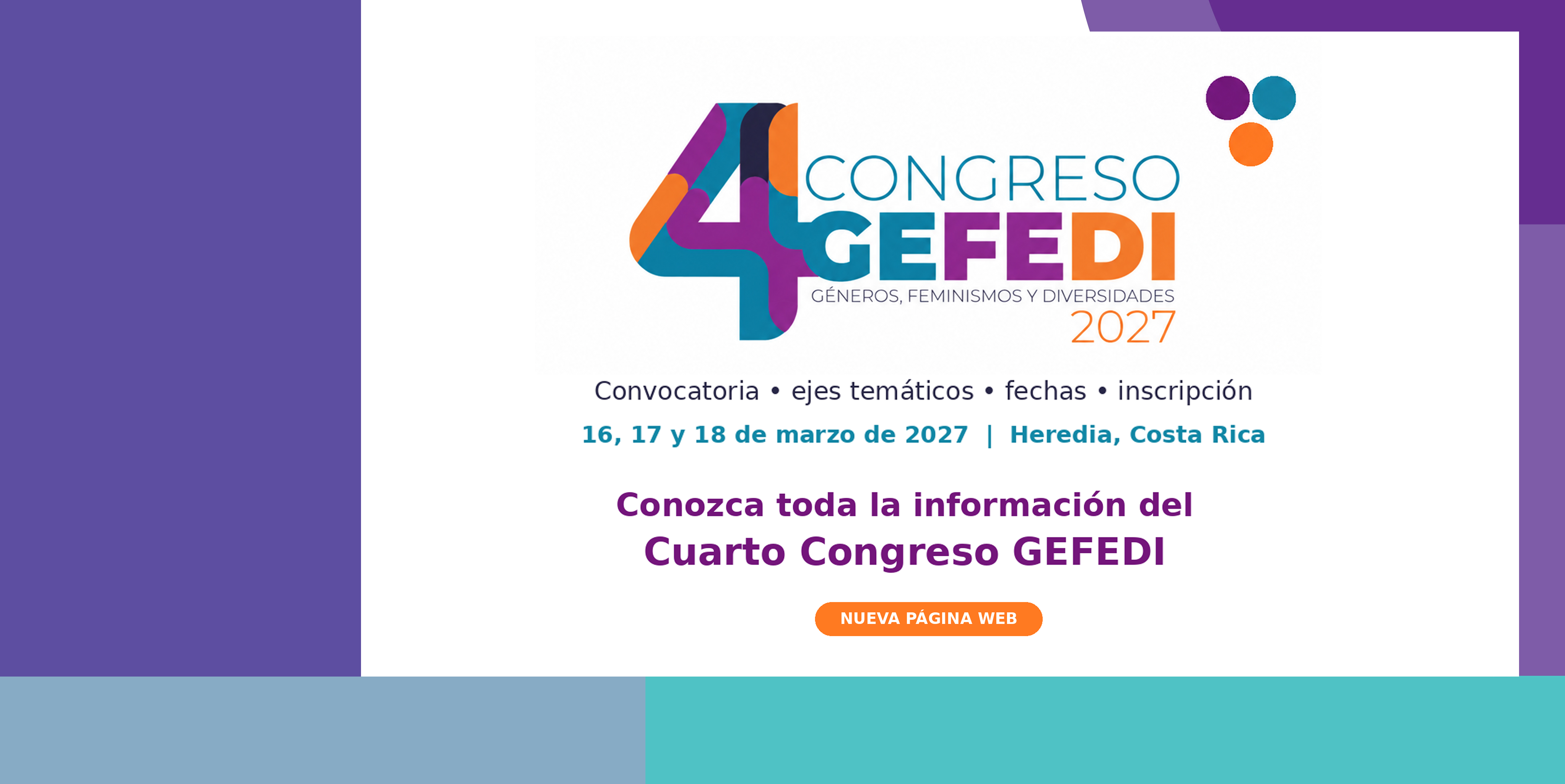 IV Congreso Géneros, Feminismos y Diversidades (GEFEDI).